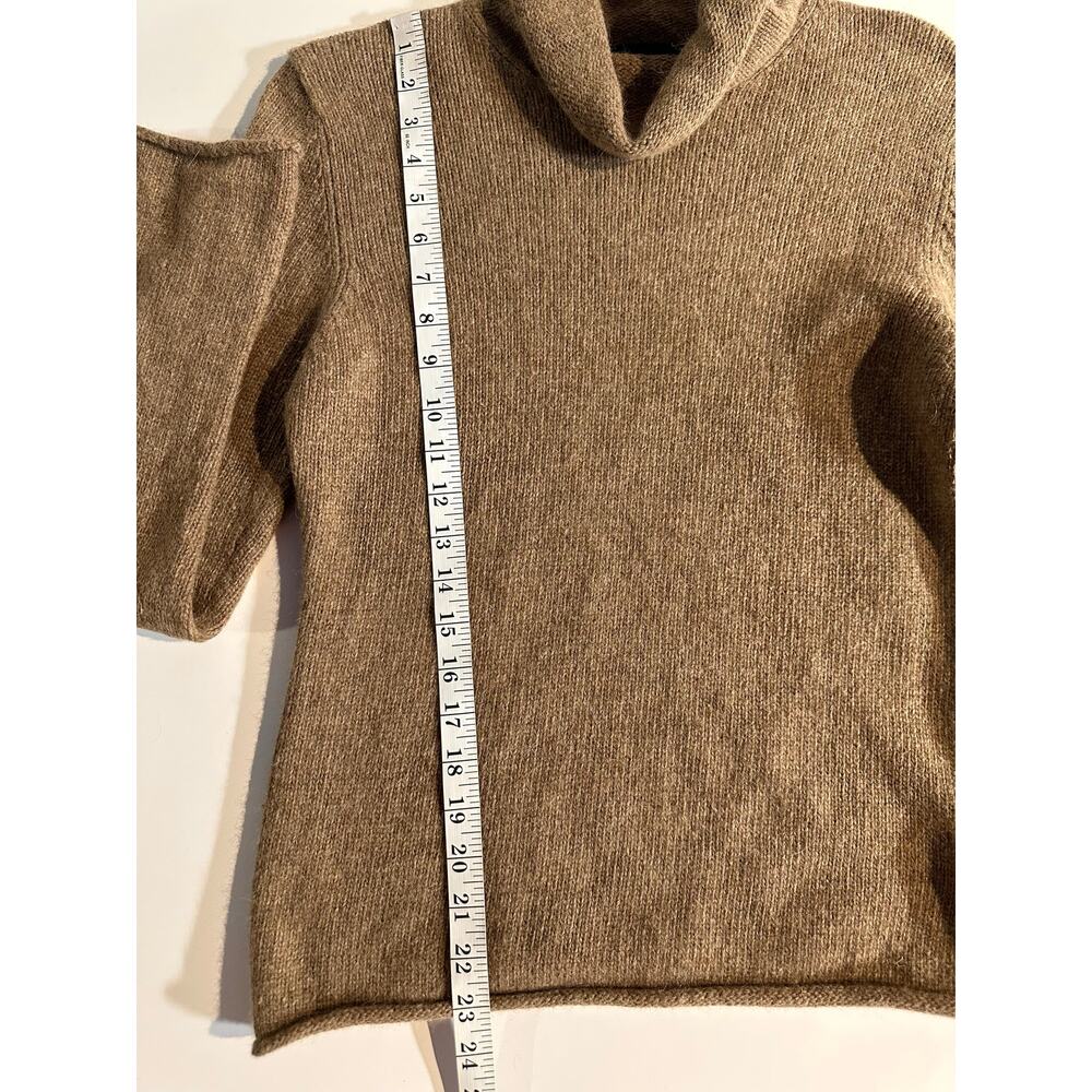 Boden Brown Turtleneck Lambswool Angora Blend Knit Sweater Size Medium Roll Neck - Picture 9 of 10